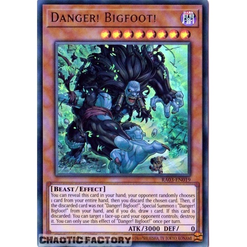 RA03-EN019 Danger! Bigfoot! Ultra Rare 1st Edition NM