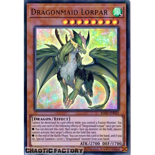 RA03-EN022 Dragonmaid Lorpar Ultra Rare 1st Edition NM