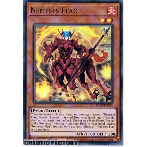 RA03-EN024 Nemeses Flag Ultra Rare 1st Edition NM