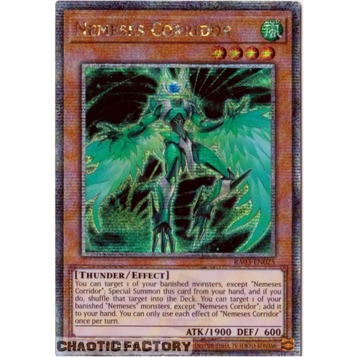 RA03-EN025 Nemeses Corridor Quarter Century Secret Rare 1st Edition NM