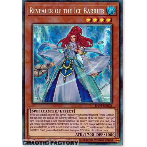 RA03-EN028 Revealer of the Ice Barrier Collector's Rare 1st Edition NM