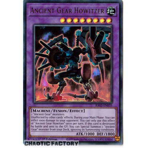 RA03-EN035 Ancient Gear Howitzer Ultra Rare 1st Edition NM