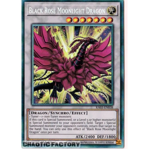 RA03-EN038 Black Rose Moonlight Dragon Collector's Rare 1st Edition NM