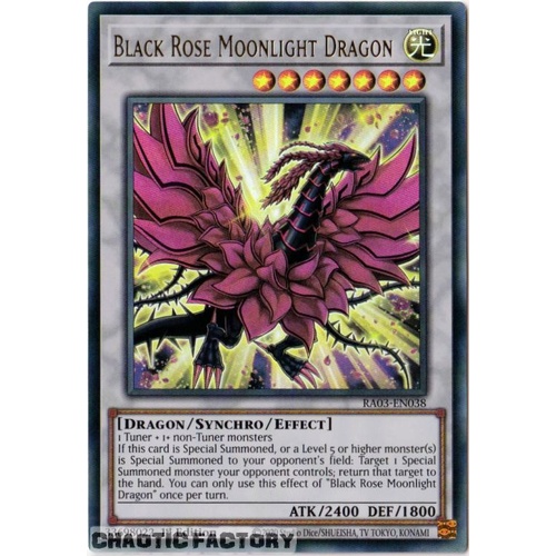 RA03-EN038 Black Rose Moonlight Dragon Ultra Rare 1st Edition NM