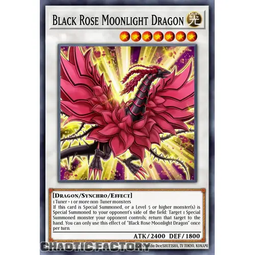 RA03-EN038 Black Rose Moonlight Dragon Super Rare 1st Edition NM