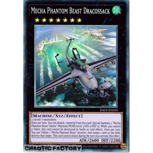 RA03-EN039 Mecha Phantom Beast Dracossack Collector's Rare 1st Edition NM