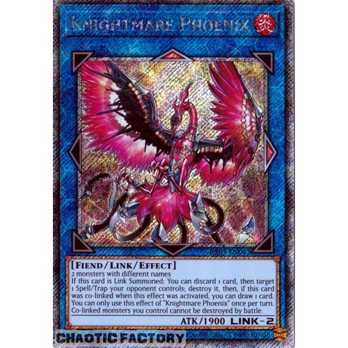 RA03-EN042 Knightmare Phoenix Platinum Secret Rare 1st Edition NM