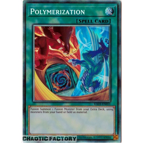 RA03-EN051 Polymerization (HERO artwork) Collector's Rare 1st Edition NM
