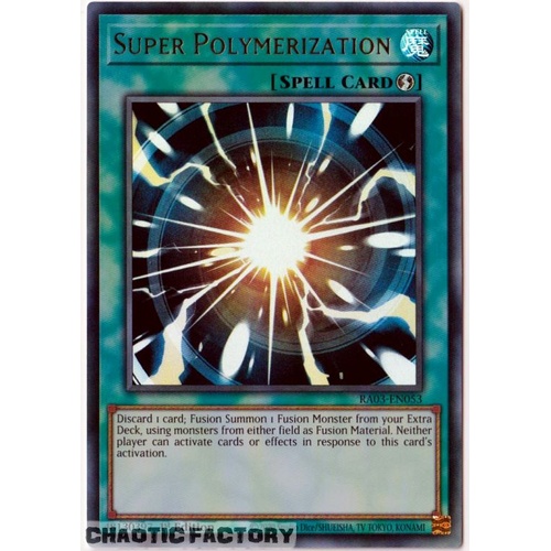 RA03-EN053 Super Polymerization Ultra Rare 1st Edition NM