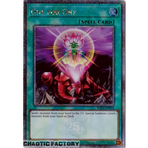 RA03-EN056 One for One Quarter Century Secret Rare 1st Edition NM