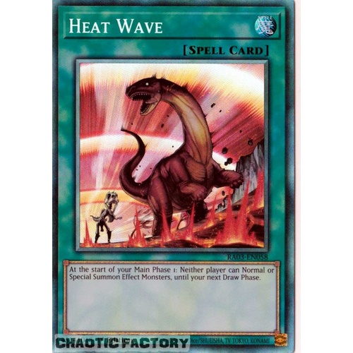 RA03-EN058 Heat Wave Collector's Rare 1st Edition NM