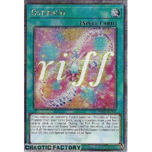 RA03-EN064 Ostinato Quarter Century Secret Rare 1st Edition NM