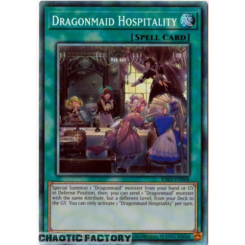RA03-EN068 Dragonmaid Hospitality Collector's Rare 1st Edition NM