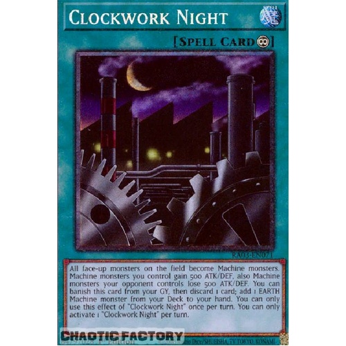 RA03-EN071 Clockwork Night Collector's Rare 1st Edition NM