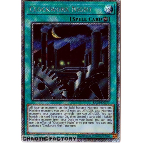 RA03-EN071 Clockwork Night Platinum Secret Rare 1st Edition NM