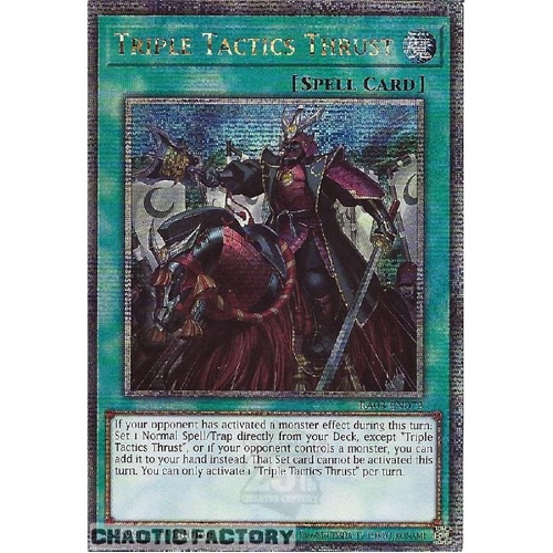RA03-EN072 Triple Tactics Thrust Quarter Century Secret Rare 1st Edition NM