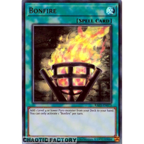 RA03-EN073 Bonfire Ultra Rare 1st Edition NM