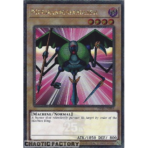 RA03-EN094 Mechanicalchaser Quarter Century Secret Rare 1st Edition NM