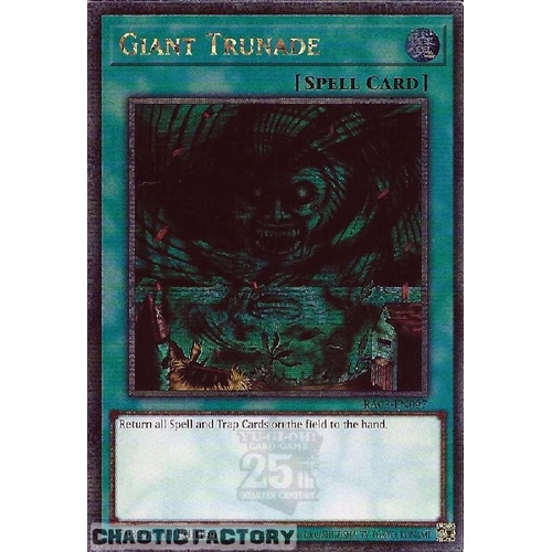 RA03-EN097 Giant Trunade Quarter Century Secret Rare 1st Edition NM