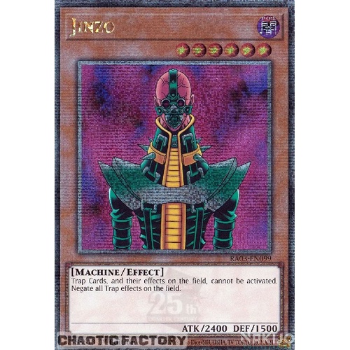 RA03-EN099 JINZO Quarter Century Secret Rare 1st Edition NM