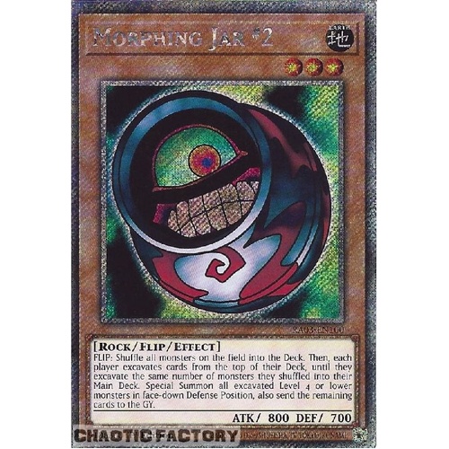RA03-EN100 Morphing Jar #2 Platinum Secret Rare 1st Edition NM