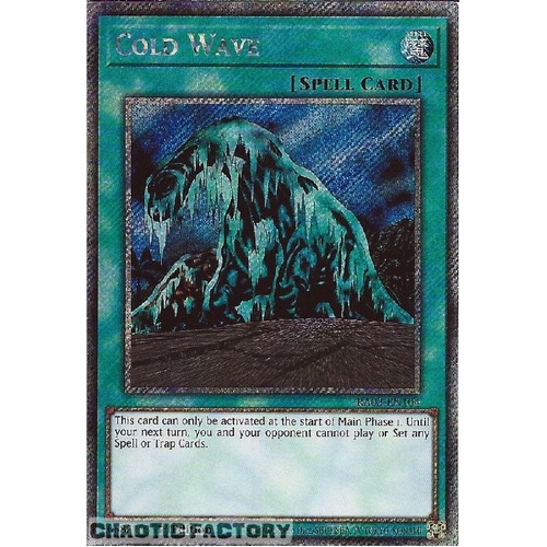 RA03-EN104 Cold Wave Platinum Secret Rare 1st Edition NM