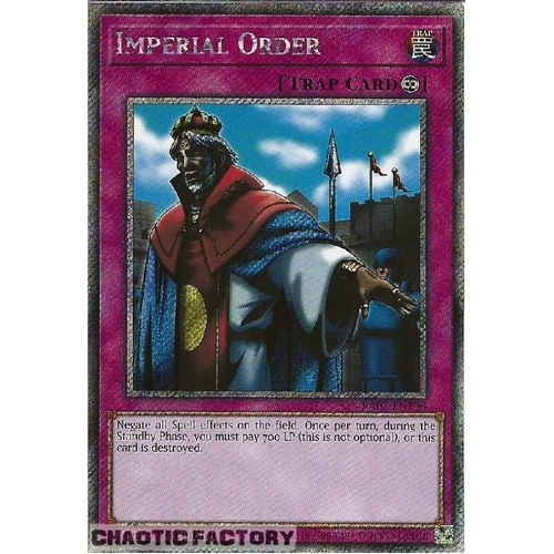 RA03-EN106 Imperial Order Platinum Secret Rare 1st Edition NM