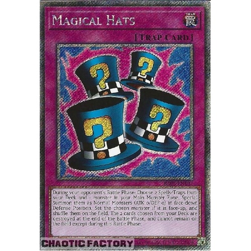 RA03-EN107 Magical Hats Platinum Secret Rare 1st Edition NM
