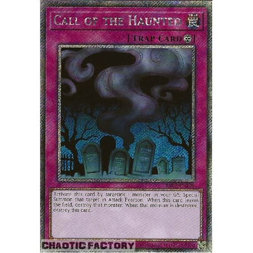 RA03-EN108 Call of the haunted Platinum Secret Rare 1st Edition NM
