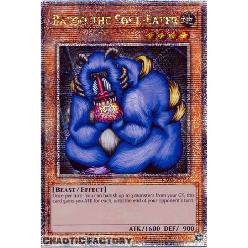 RA03-EN111 Bazoo the Soul-Eater Quarter Century Secret Rare 1st Edition NM