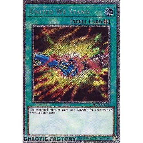 RA03-EN112 United We Stand Platinum Secret Rare 1st Edition NM