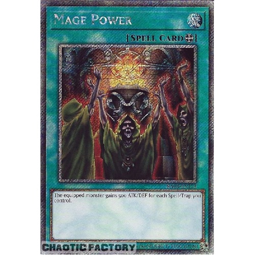 RA03-EN113 Mage Power Platinum Secret Rare 1st Edition NM