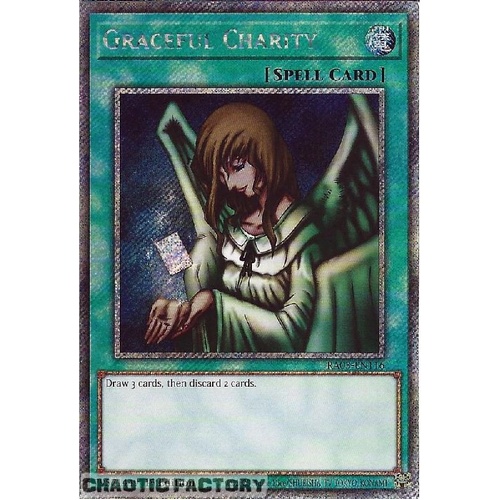 RA03-EN116 Graceful Charity Platinum Secret Rare 1st Edition NM