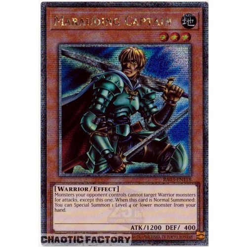 RA03-EN118 Marauding Captain Quarter Century Secret Rare 1st Edition NM