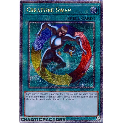 RA03-EN120 Creature Swap Quarter Century Secret Rare 1st Edition NM