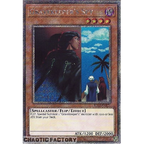 RA03-EN121 Gravekeeper's Spy Platinum Secret Rare 1st Edition NM