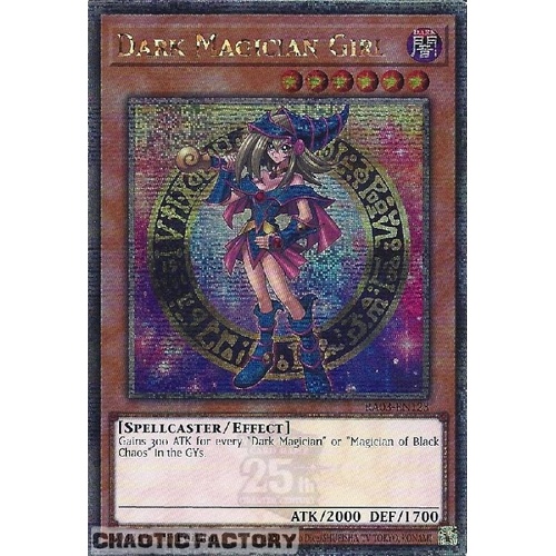 RA03-EN123 Dark Magician Girl  VER 2 Quarter Century Secret Rare 1st Edition NM