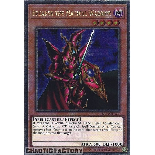 RA03-EN125 Breaker the Magical Warrior Quarter Century Secret Rare 1st Edition NM