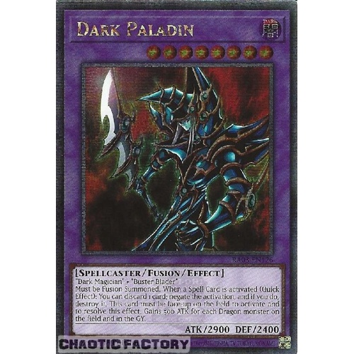 RA03-EN126 Dark Paladin Quarter Century Secret Rare 1st Edition NM