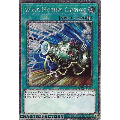 RA03-EN127 Wave-Motion Cannon Platinum Secret Rare 1st Edition NM