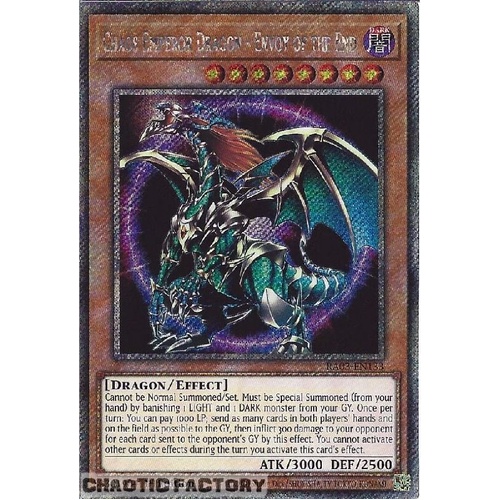 RA03-EN133 Chaos Emperor Dragon - Envoy of the End Platinum Secret Rare 1st Edition NM