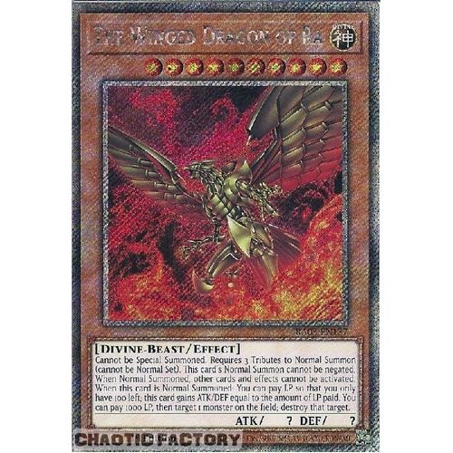 RA03-EN137 The Winged Dragon Of Ra Platinum Secret Rare 1st Edition NM