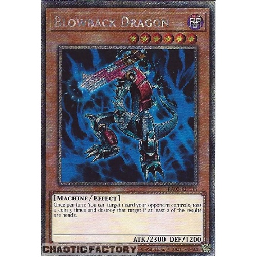 RA03-EN138 Blowback Dragon Platinum Secret Rare 1st Edition NM
