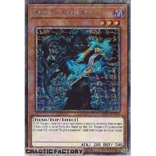 RA03-EN139 Night Assailant Platinum Secret Rare 1st Edition NM