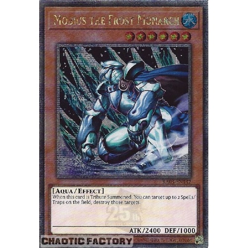 RA03-EN142 Mobius the Frost Monarch Quarter Century Secret Rare 1st Edition NM