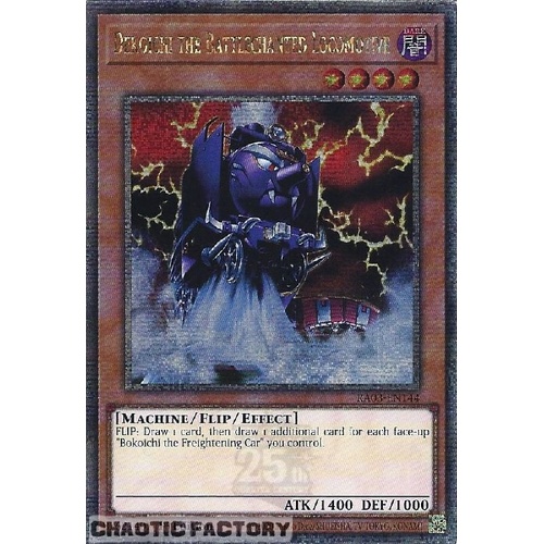RA03-EN144 Dekoichi the Battlechanted Locomotive Quarter Century Secret Rare 1st Edition NM