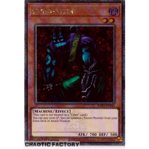 RA03-EN146 Cyber-Stein Quarter Century Secret Rare 1st Edition NM