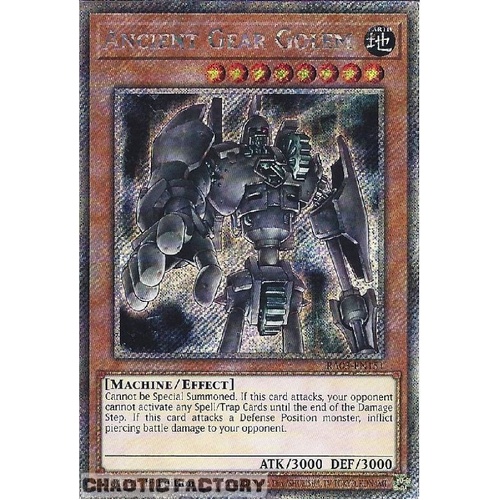 RA03-EN151 Ancient Gear Golem Platinum Secret Rare 1st Edition NM