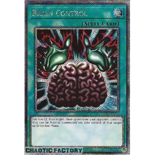 RA03-EN154 Brain Control Platinum Secret Rare 1st Edition NM