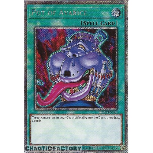 RA03-EN160 Pot of Avarice Platinum Secret Rare 1st Edition NM